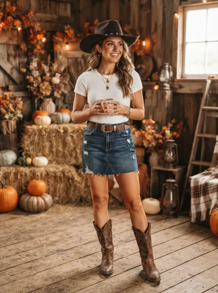 9. Cowgirl Halloween Outfit