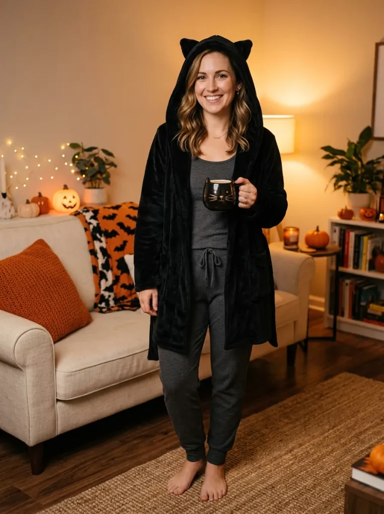 Black Cat Robe