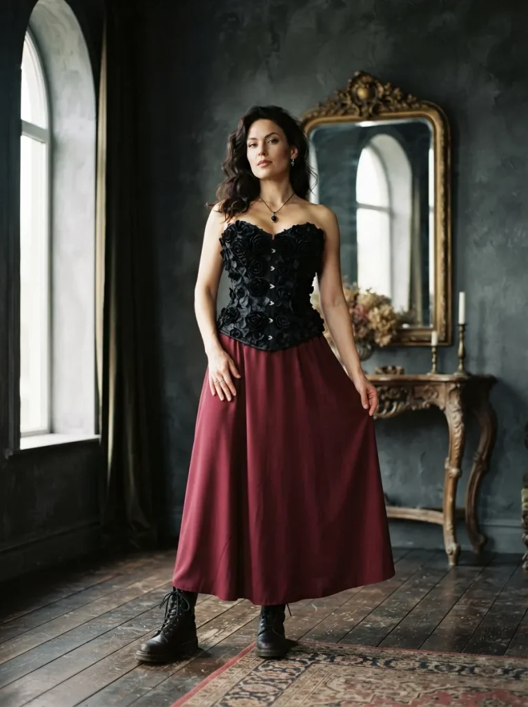 Black Rose Corset