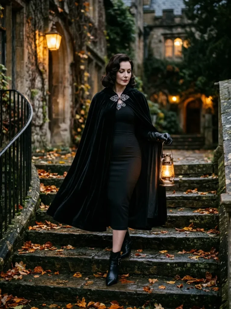 Black Velvet Cape
