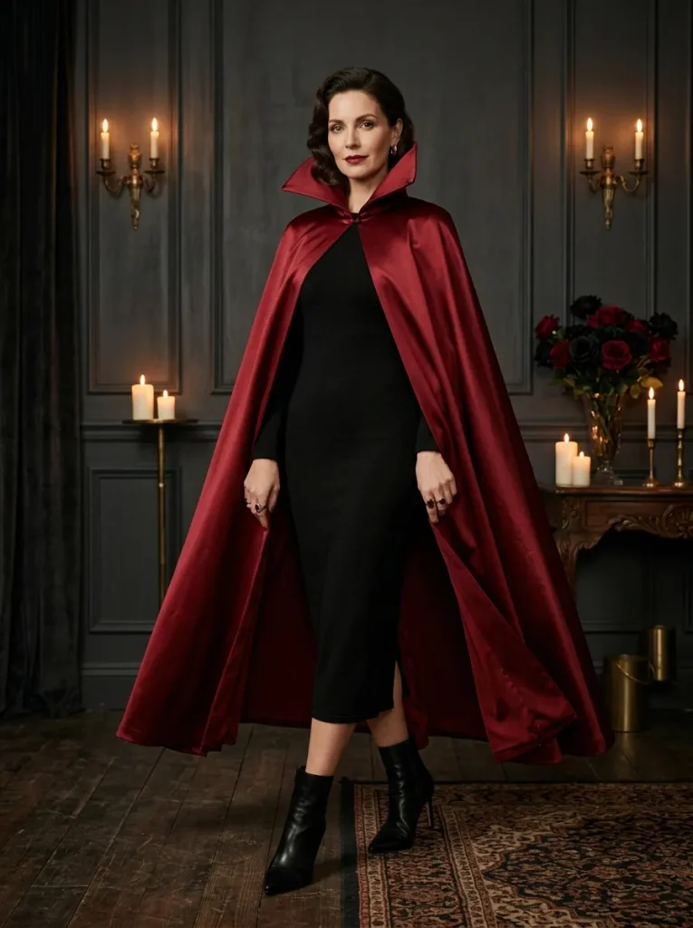 Blood Red Vampire Cloak