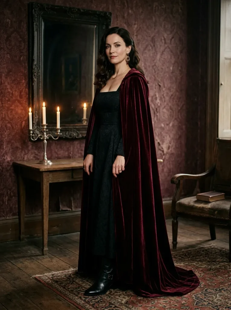 Burgundy Countess Cloak