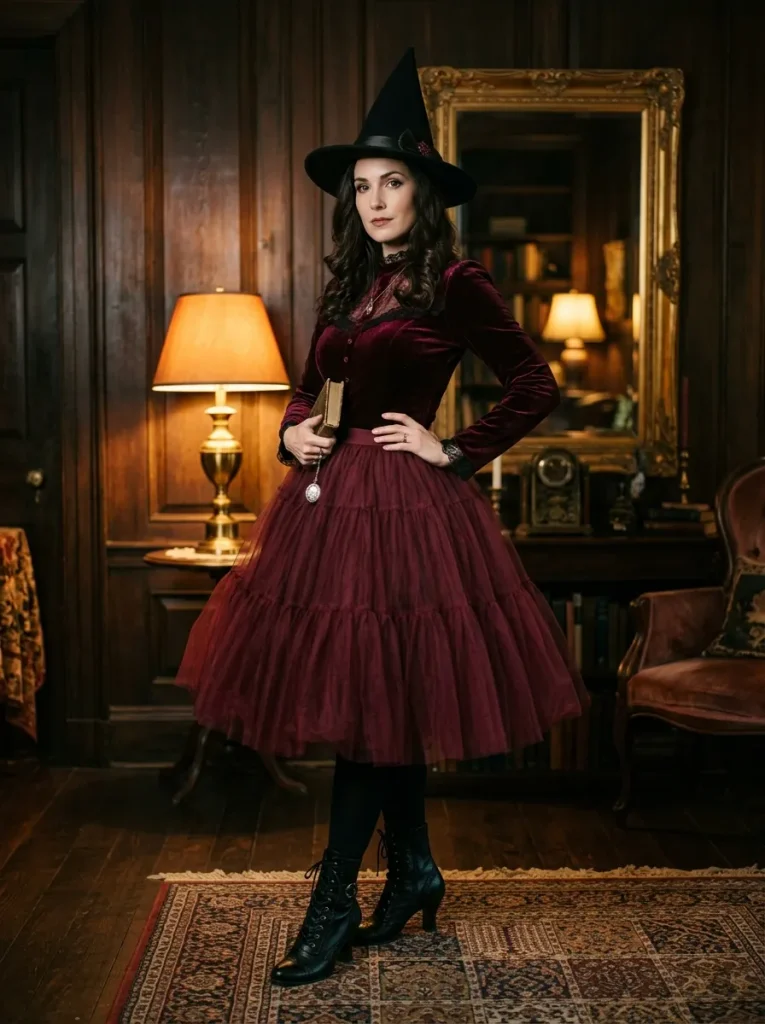 Burgundy Velvet Tutu