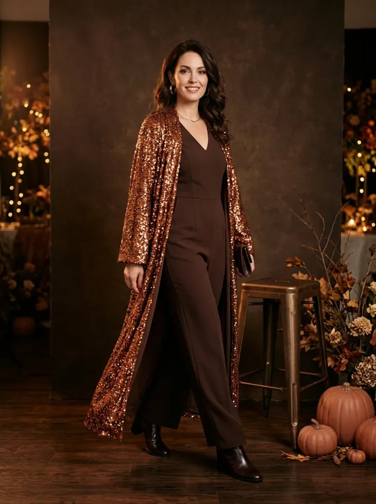 Copper Sequin Robe