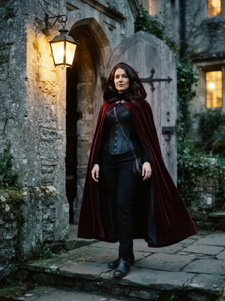 Corset Hooded Cape