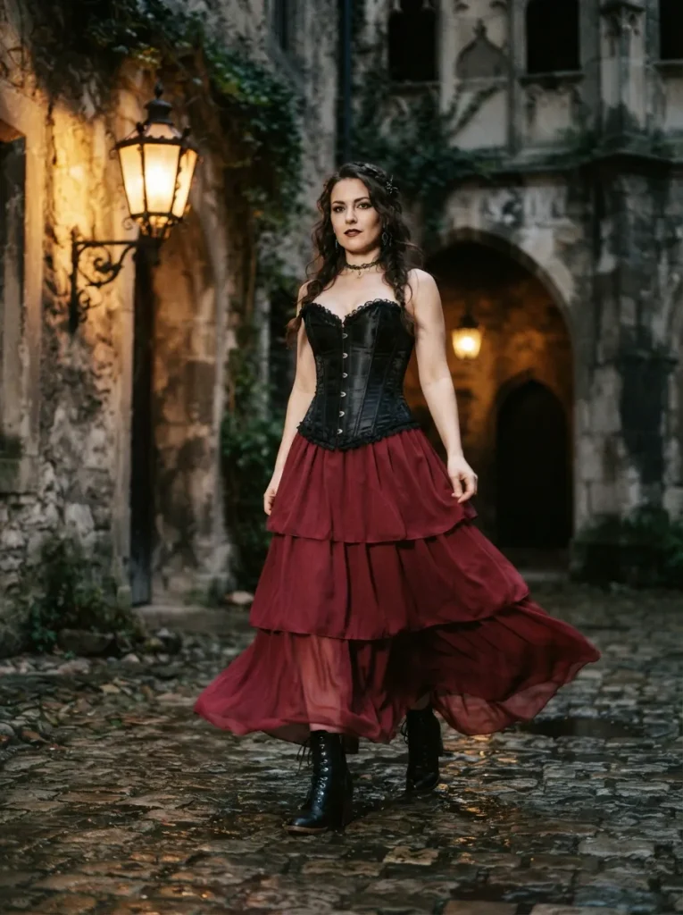 Corset Tiered Skirt