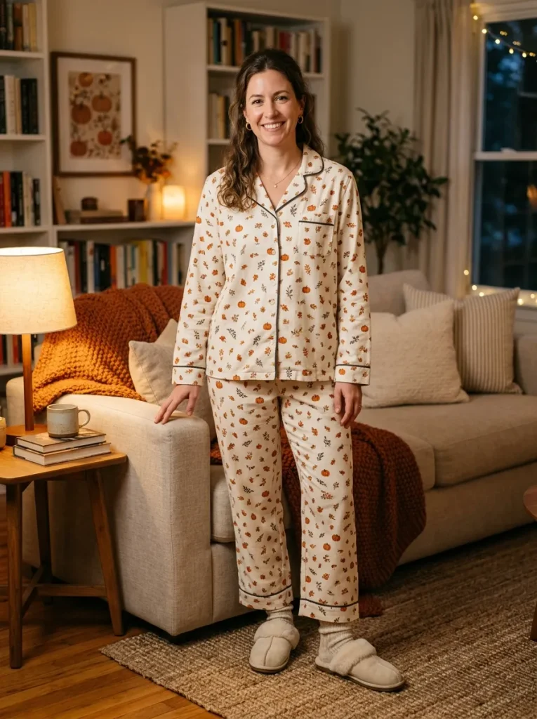 Create a Classic Look with a Matching Halloween Pajama Set