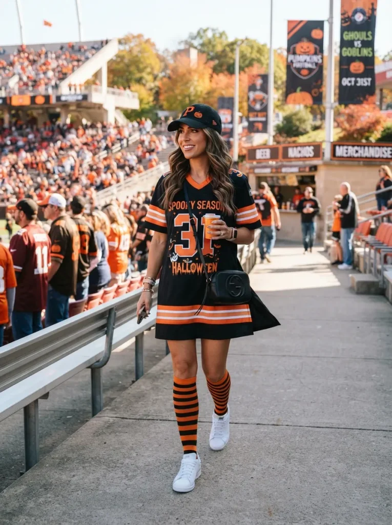 Create a Jersey Dress Look for Game Day