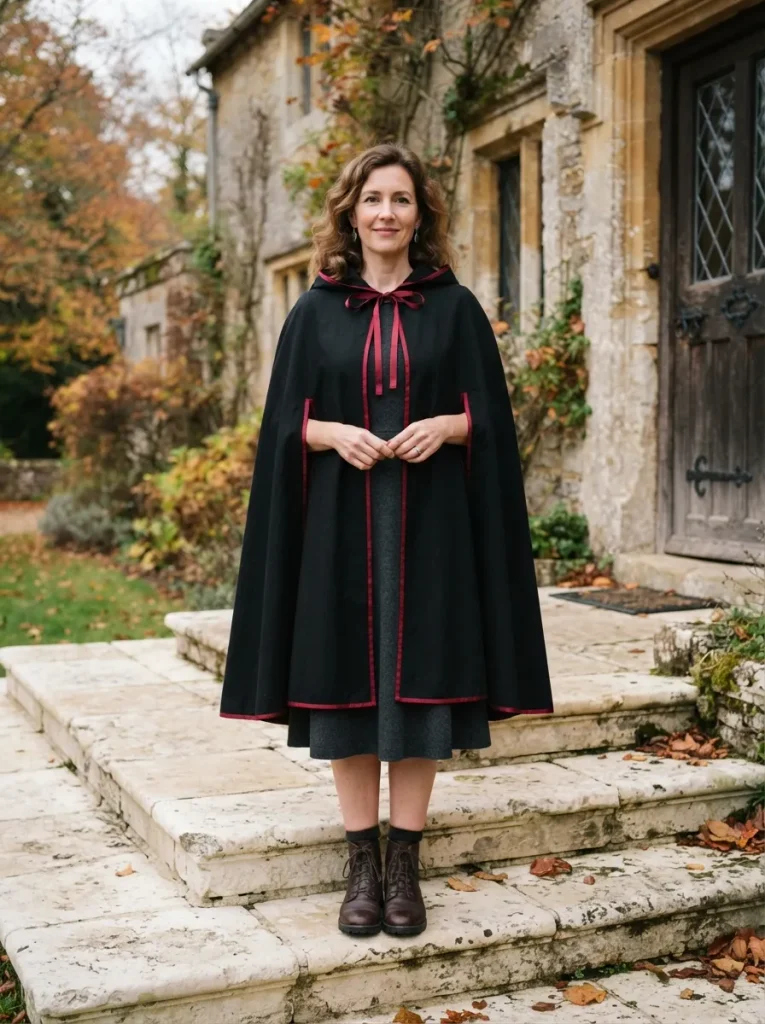 Crimson Ribbon Cape