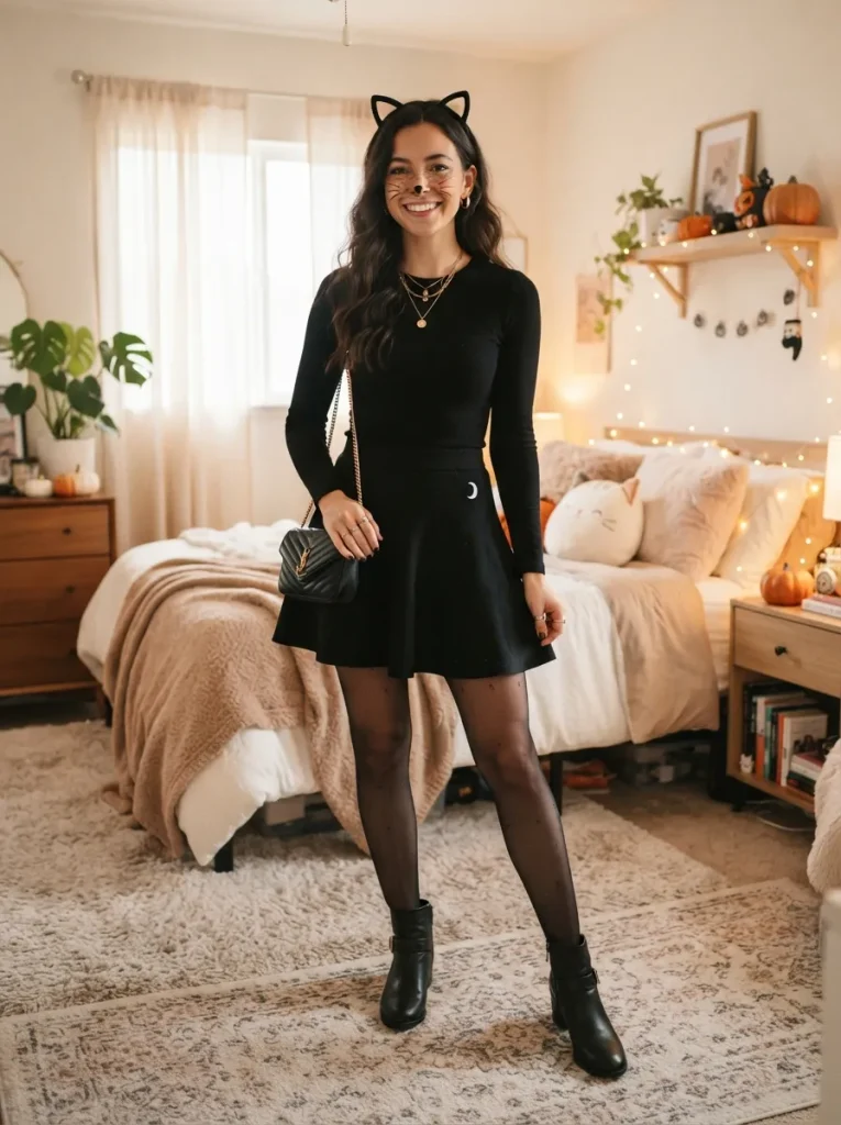 Cute Cat Halloween Outfit