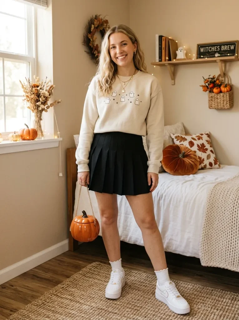 Cute Halloween Crewneck Ideas for Women