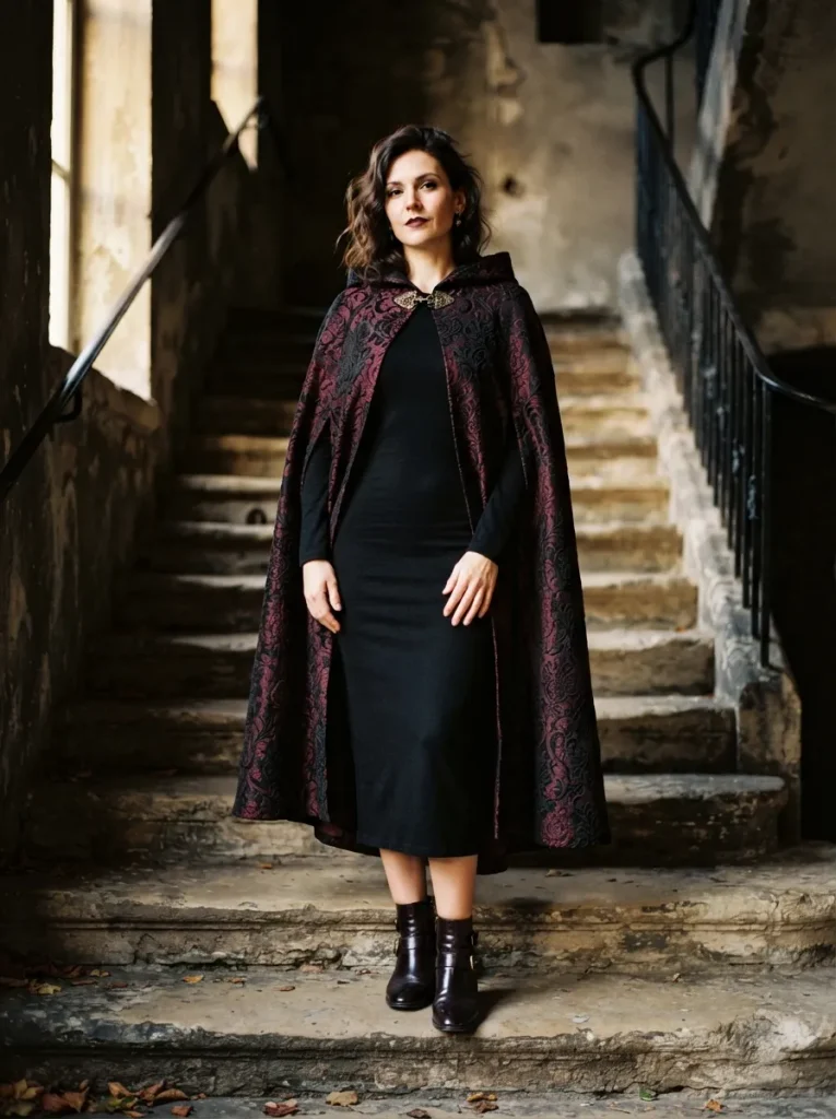 Gothic Brocade Cape