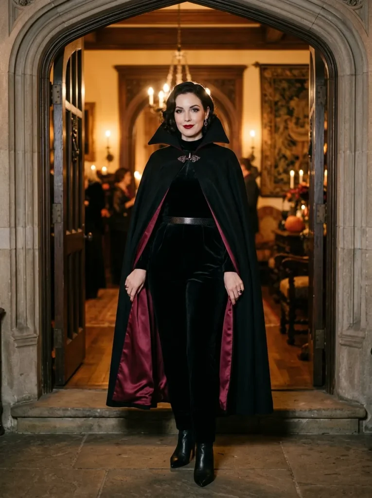 High Collar Vampire Cape