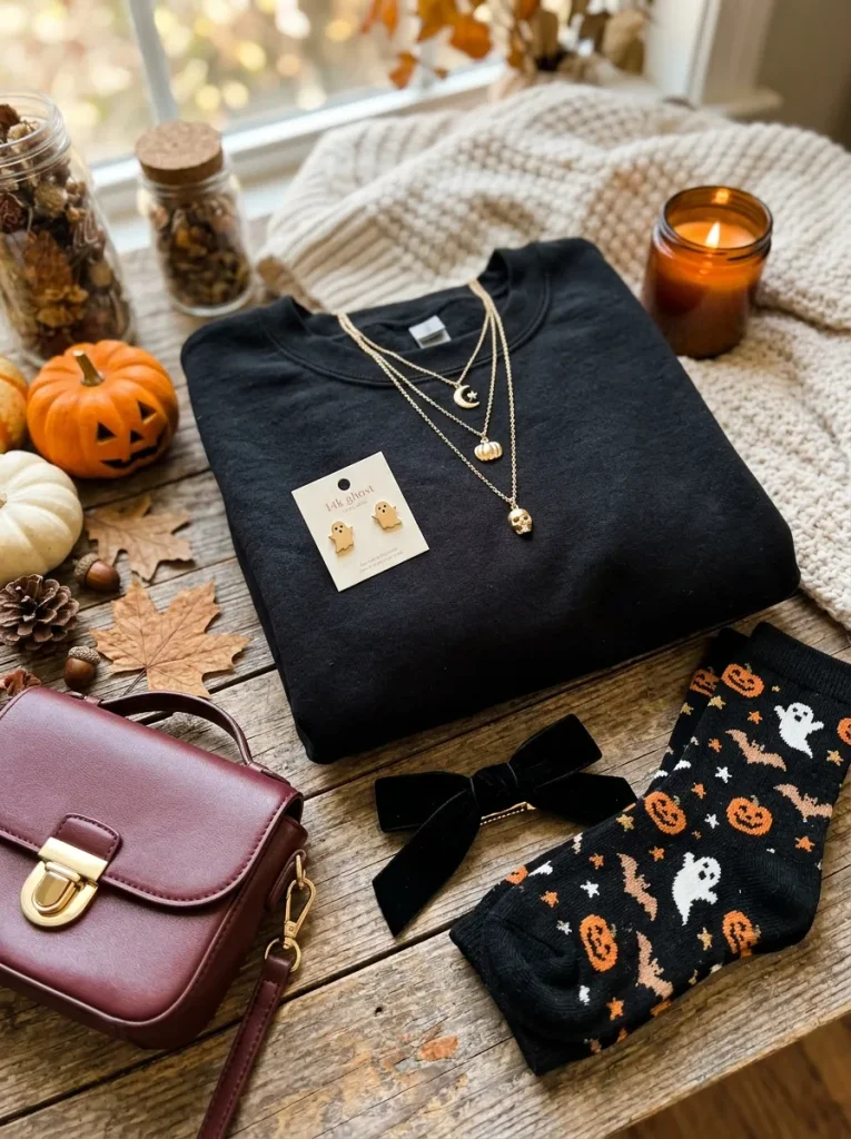 How to Accessorize a Halloween Crewneck