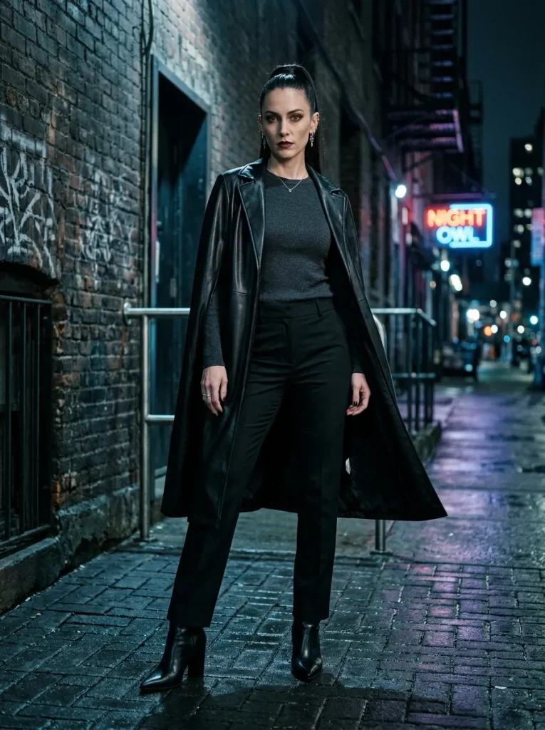 Leather Look Vampire Cloak