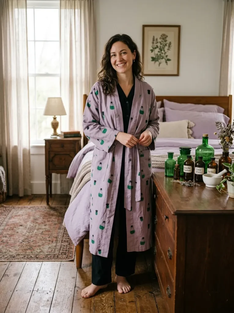 Potion Bottle Print Robe