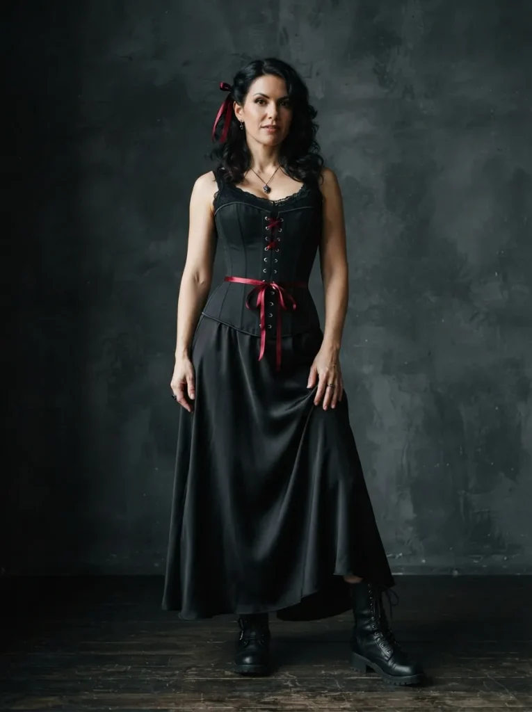Red Ribbon Corset