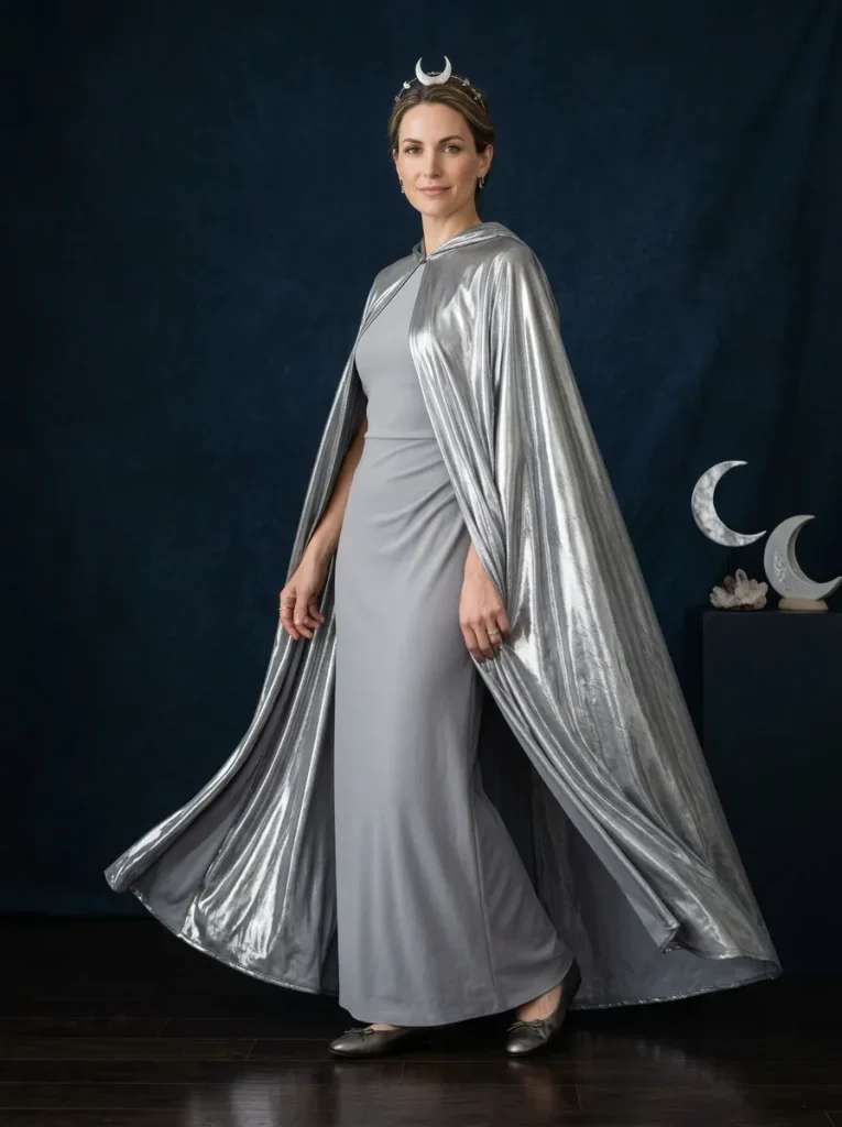 Silver Moon Goddess Cloak