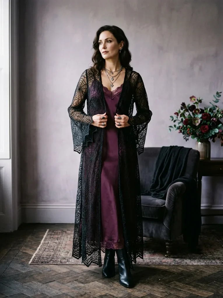 Spiderweb Lace Robe