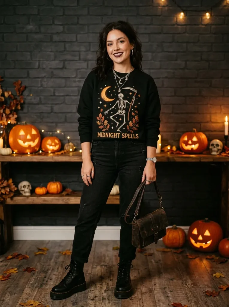 Spooky Halloween Crewneck Ideas for a Bold Look