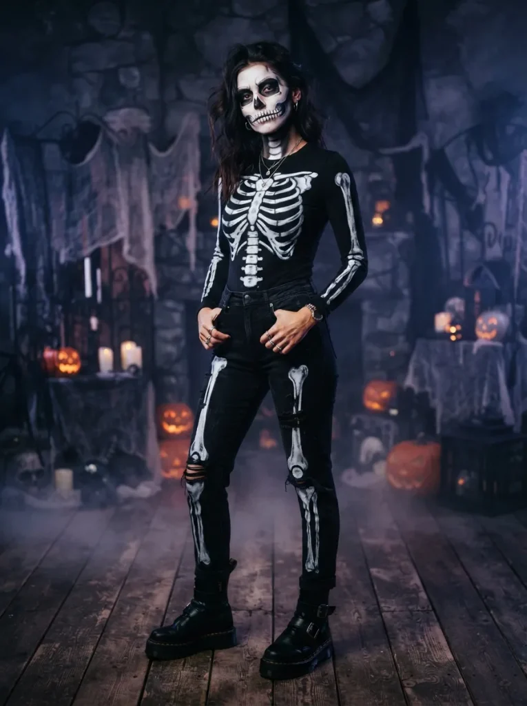 Spooky Skeleton Halloween Outfit