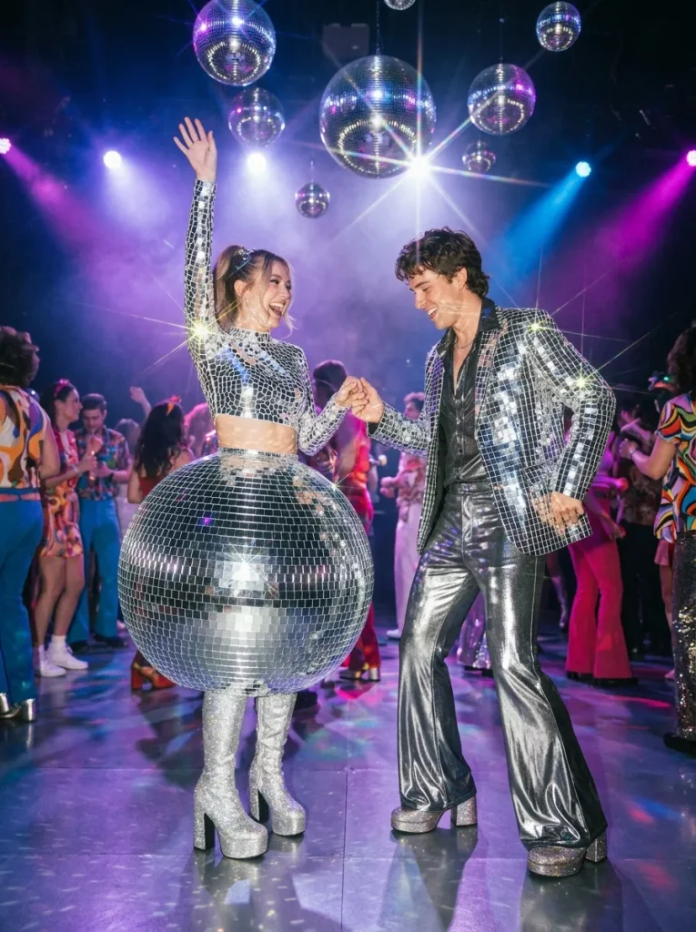 12. Disco Ball Costume Pair