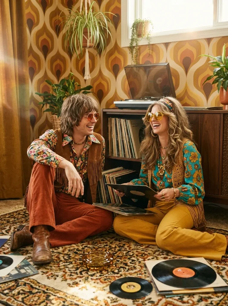 2. Groovy Hippie Disco Pair
