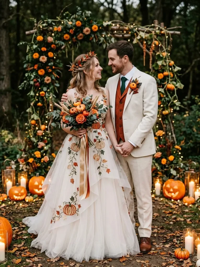 21. Pumpkin Bride And Groom