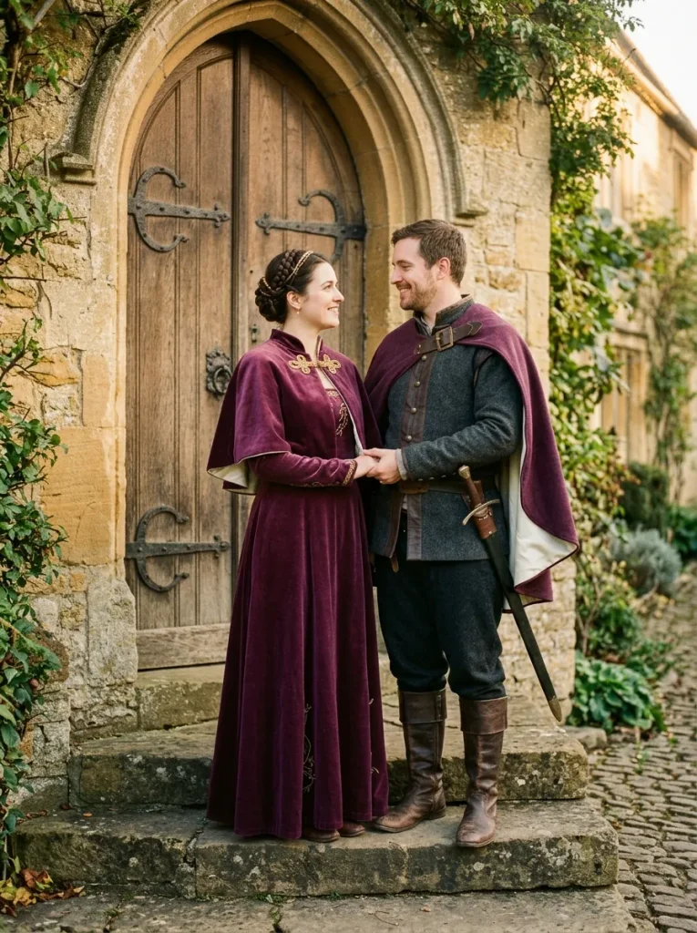 Caped Renaissance Couple