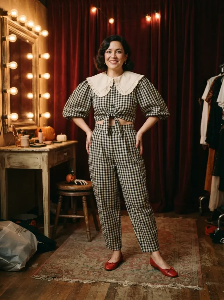 Checkerboard Clown Two Piece