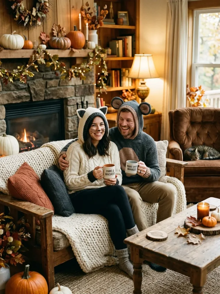 Cozy Sweater Cat Mouse