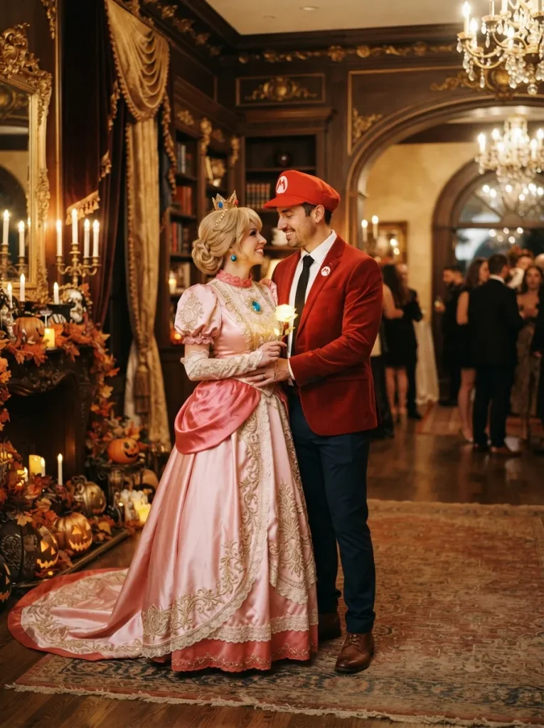 Elegant Princess And Plumber Pair
