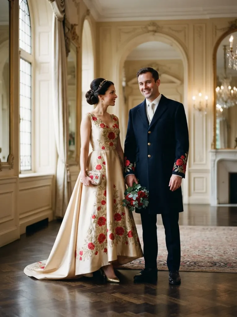 Embroidered Rose Outfits