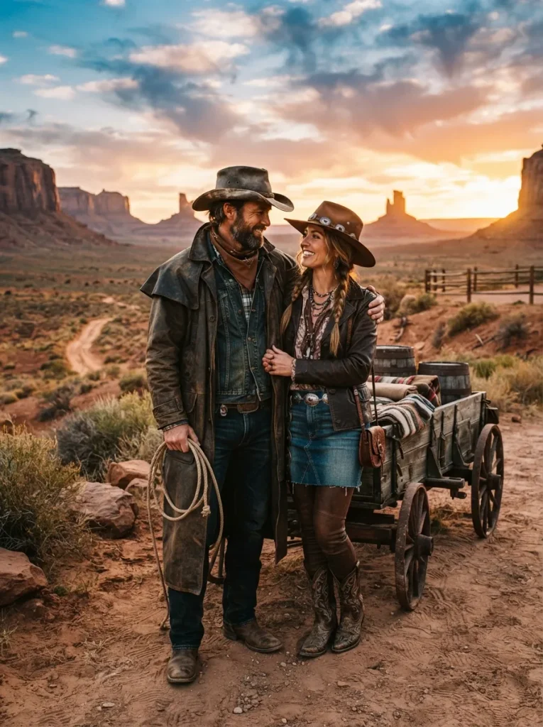 Frontier Couple Style