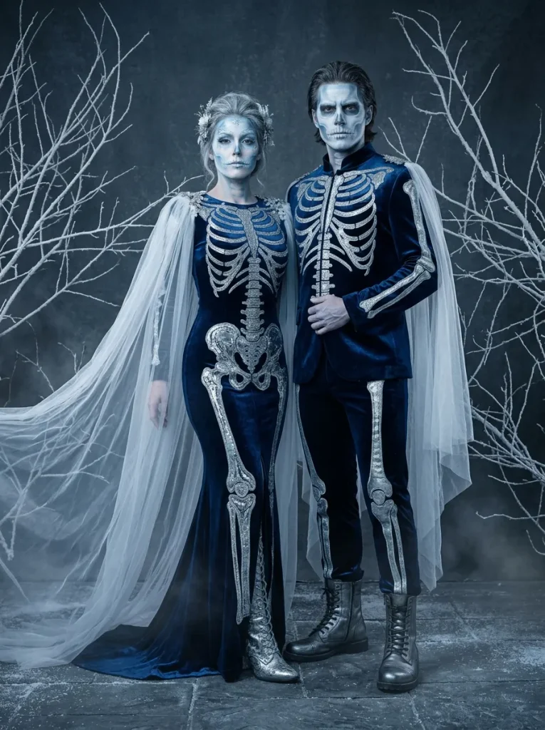 Frosted Skeleton Couple