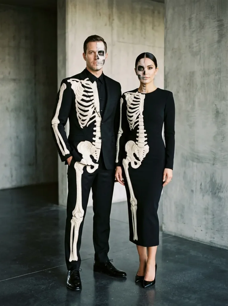 Half-Skeleton Eveningwear