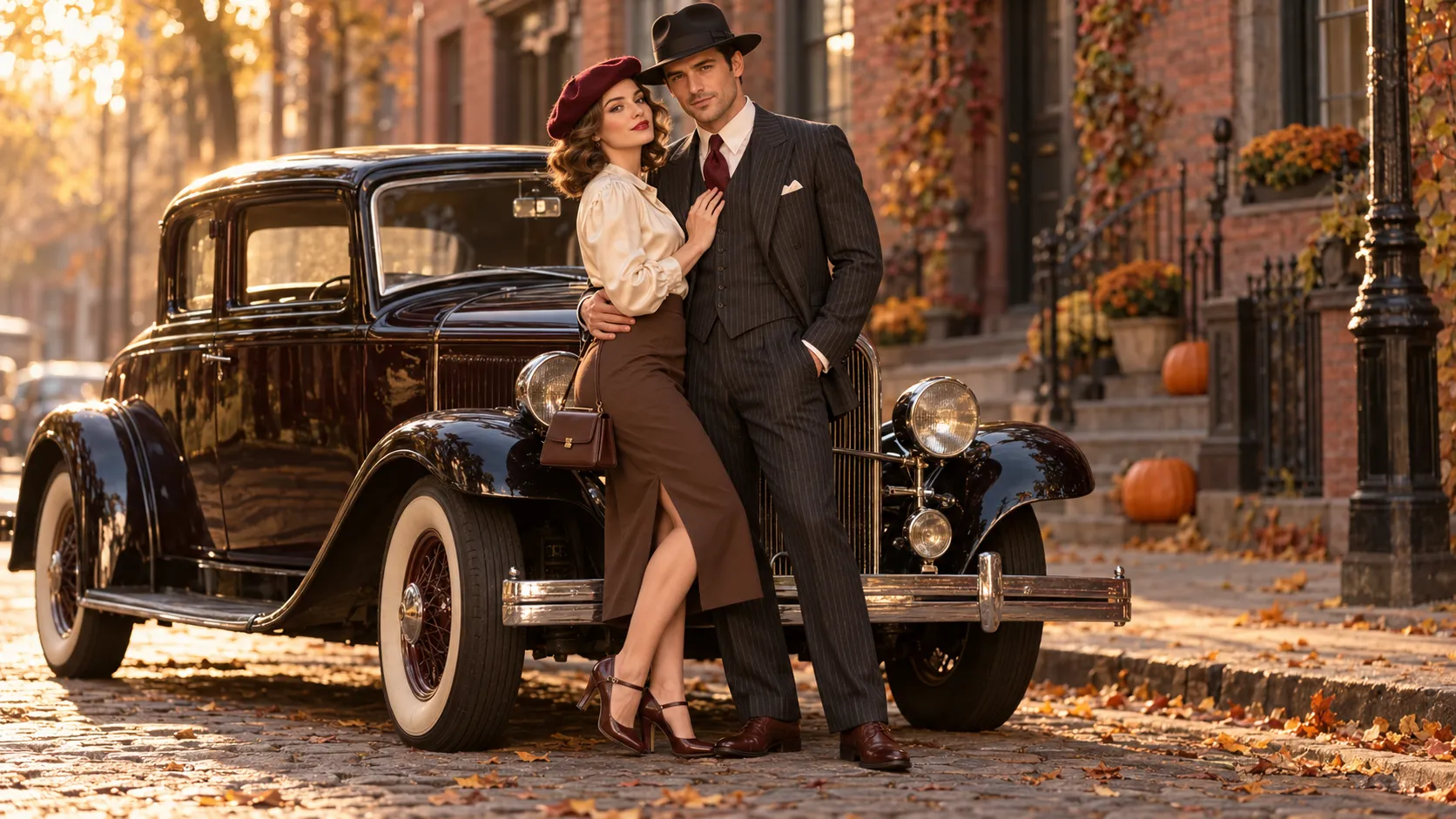 Halloween couple bonnie clyde