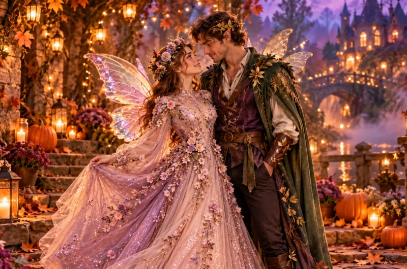 Halloween couple fairy costumes