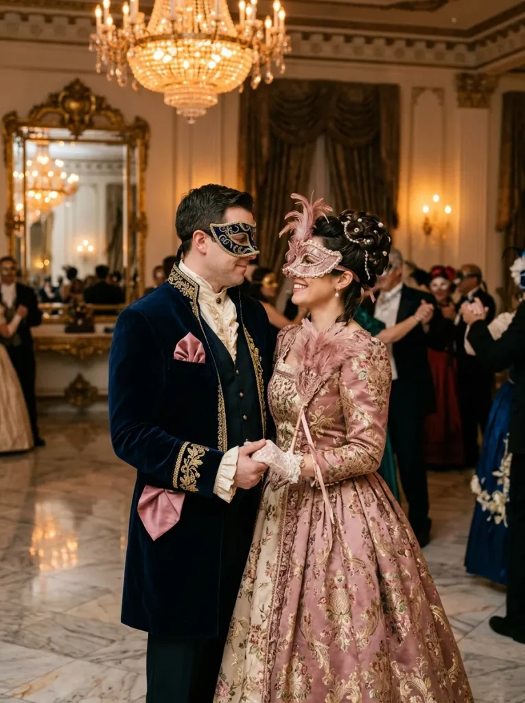 Masked Ballroom Couple