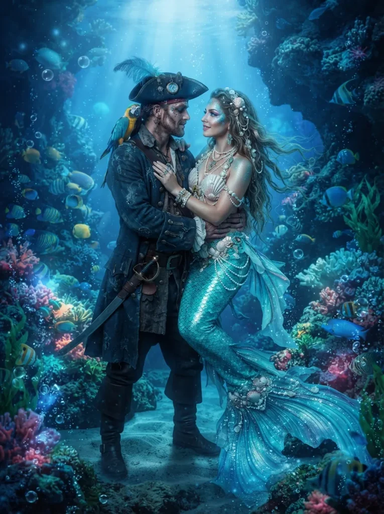 Pirate And Mermaid