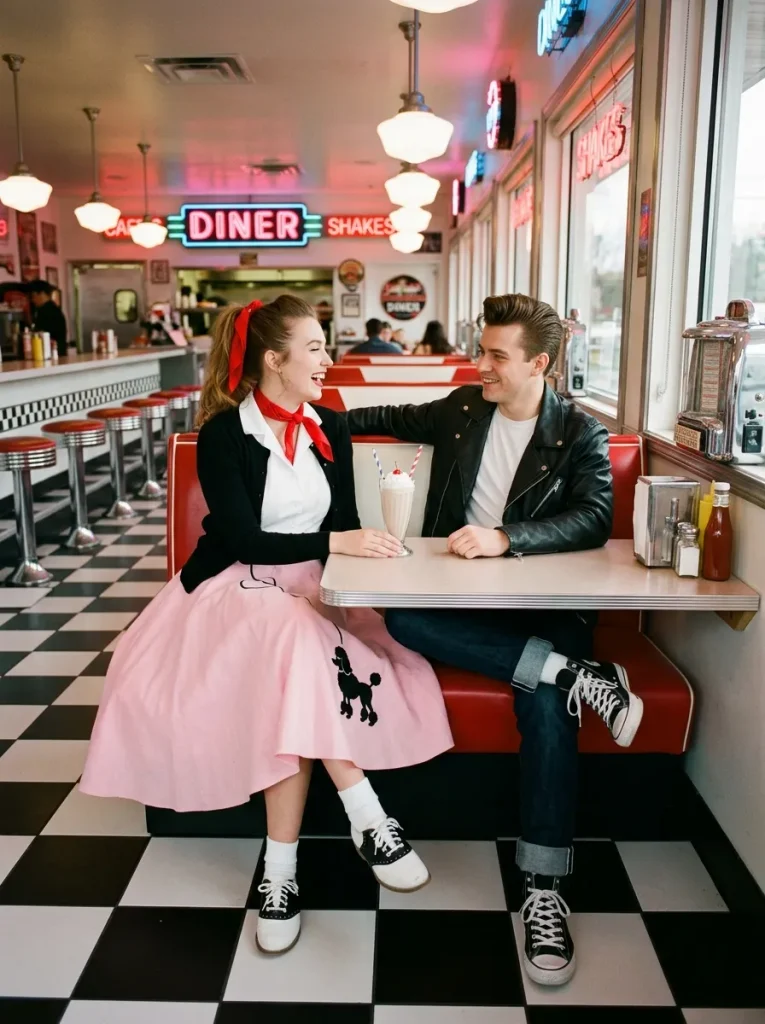 Retro Diner Couple