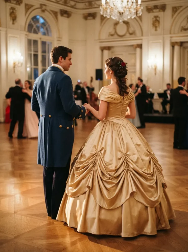 Ribbon Bustle Ball Gown
