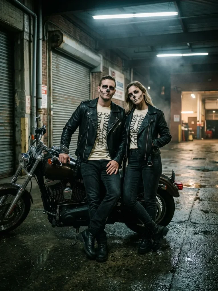 Skeleton Biker Duo