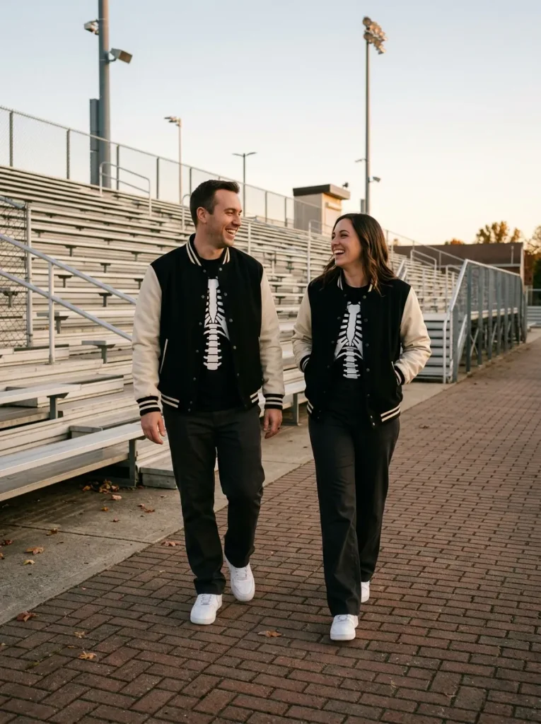 Skeleton Varsity Couple