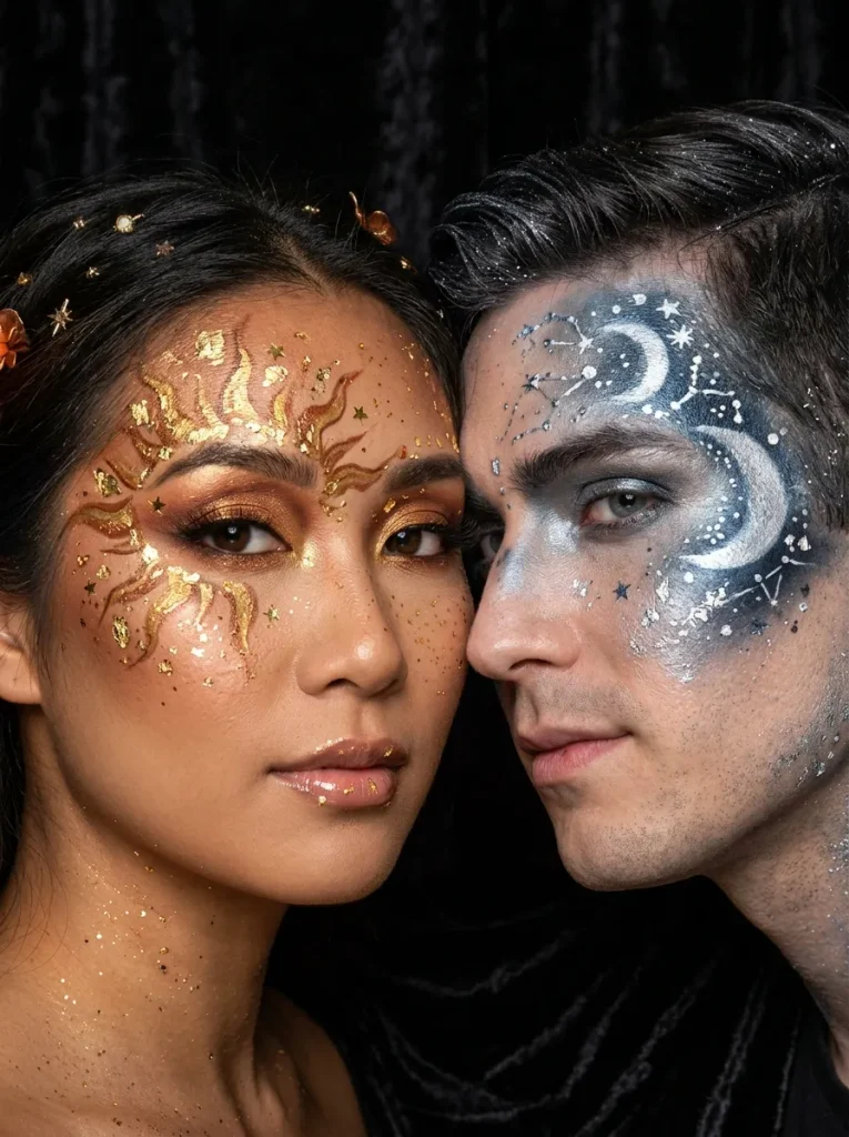 Sun and Moon Makeup