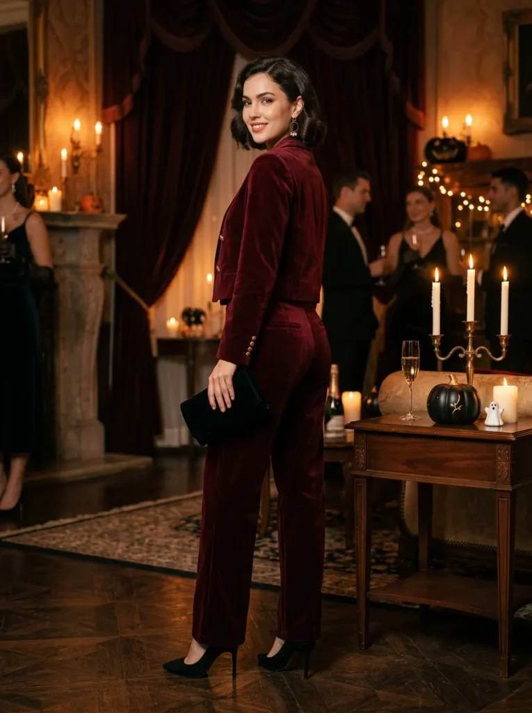 Velvet Burgundy Set
