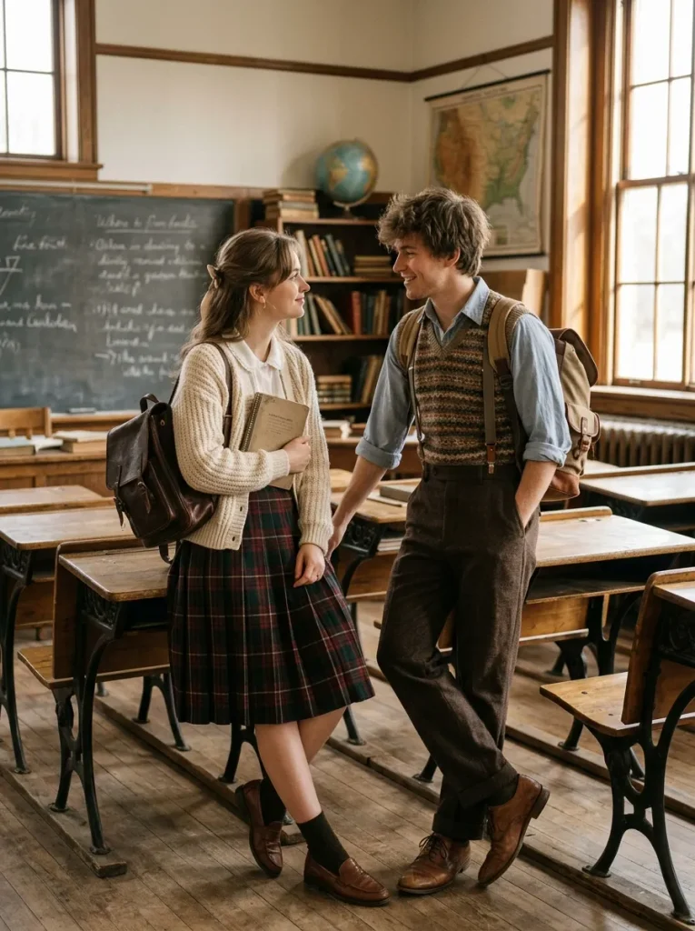 Vintage School Look