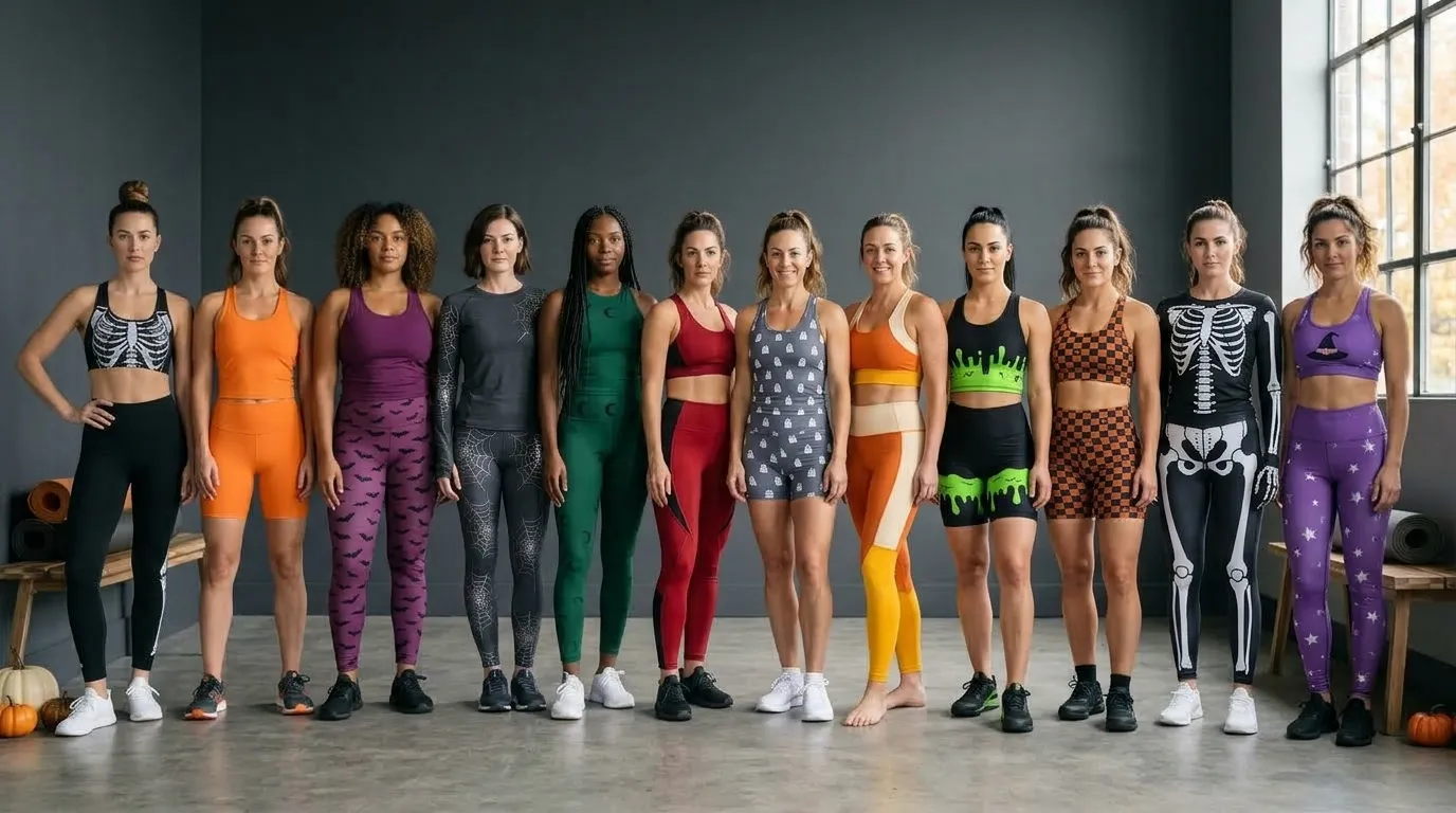 halloween activewear sets for women