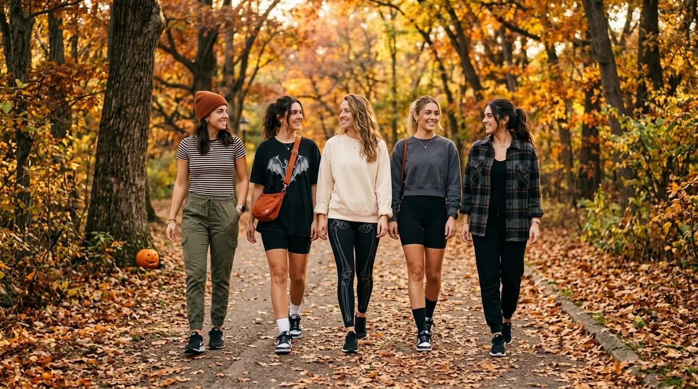 halloween athleisure outfits for fall